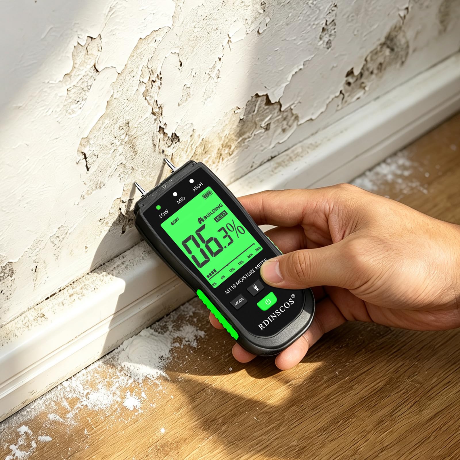 RDINSCOS Pin Moisture Meter - Check Wood Moisture -2