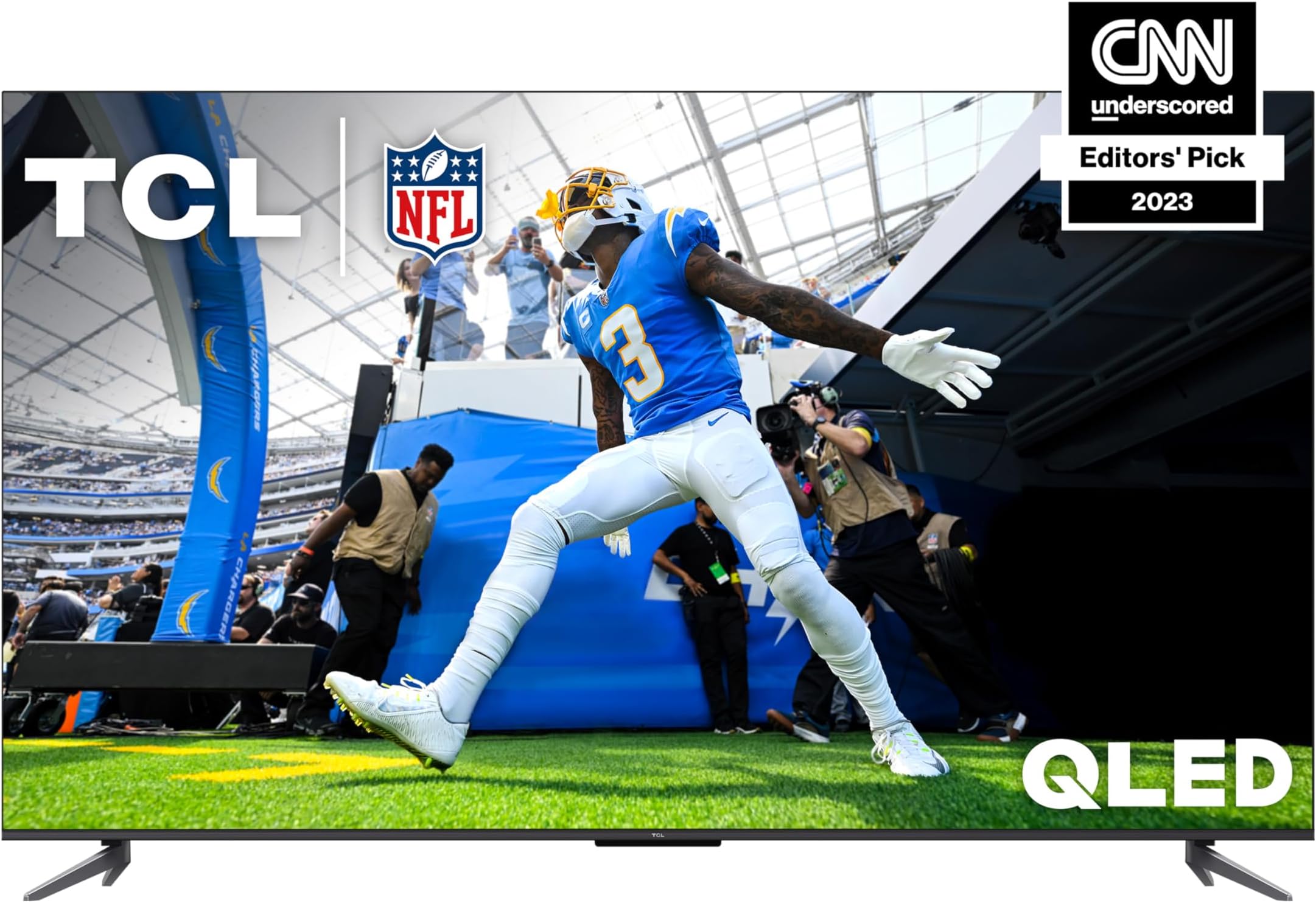55-Inch Q6 QLED 4K Smart TV with Google TV (55Q650G, 2023 Model) Dolby Vision, Dolby Atmos, HDR Pro+, Game Accelerator Enhanced Gaming, Voice Remote, Works with Alexa, Streaming UHD Television