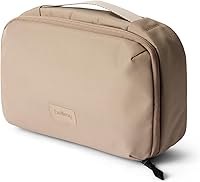 Bellroy Hanging Toiletry Kit - 3L Travel Dopp Bag for Men & Women, Stone - Hanging Organizer with Retractable Hook