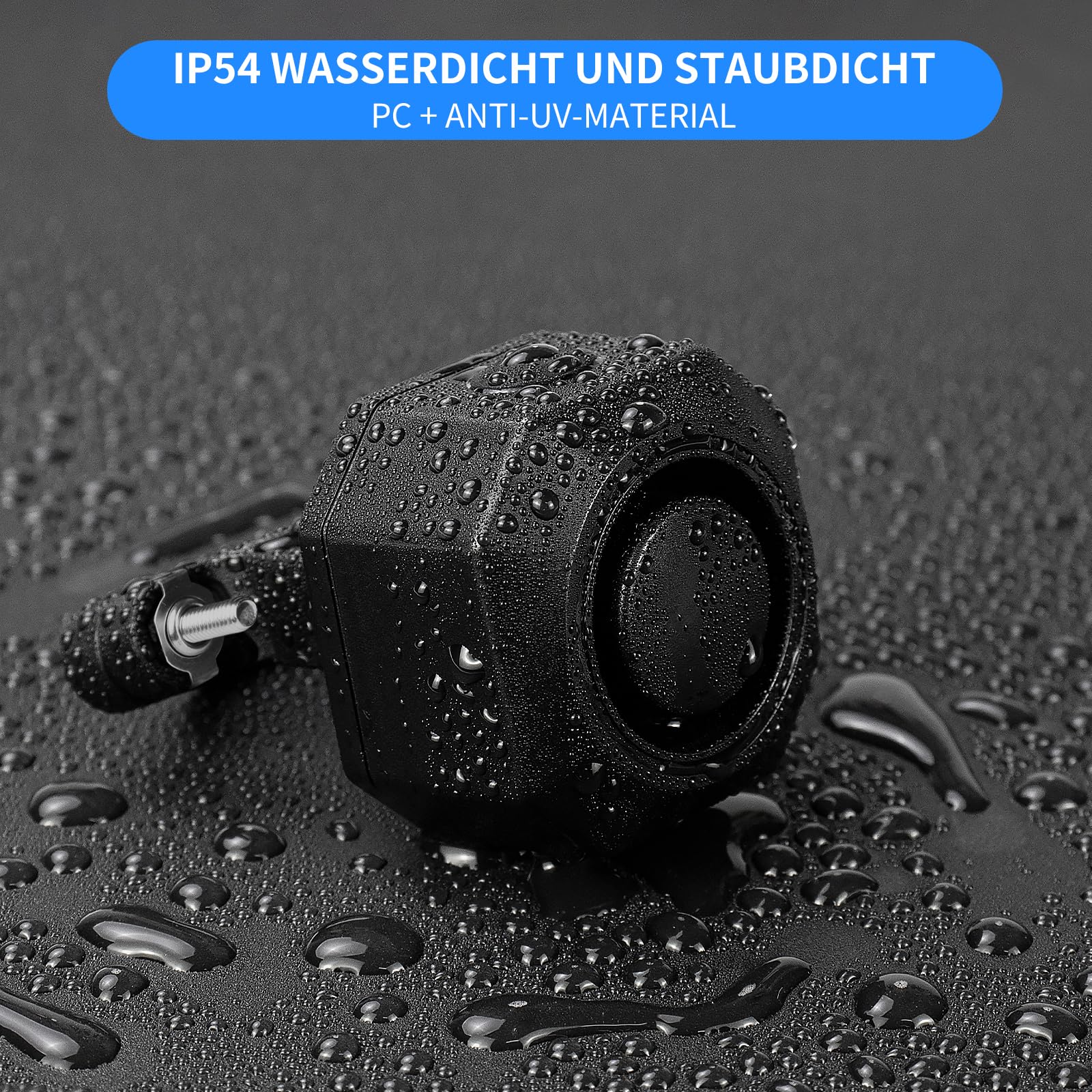 Fahrrad Alarmanlage Fahrradalarmanlagen mit Fernbedienung Drahtlose - USB-C Wasserdicht Motorrad Fahrrad Tracker Diebstahlschutz Anti-Diebstahl-Vibration Scooter Roller Alarmanlage Bike Alarm