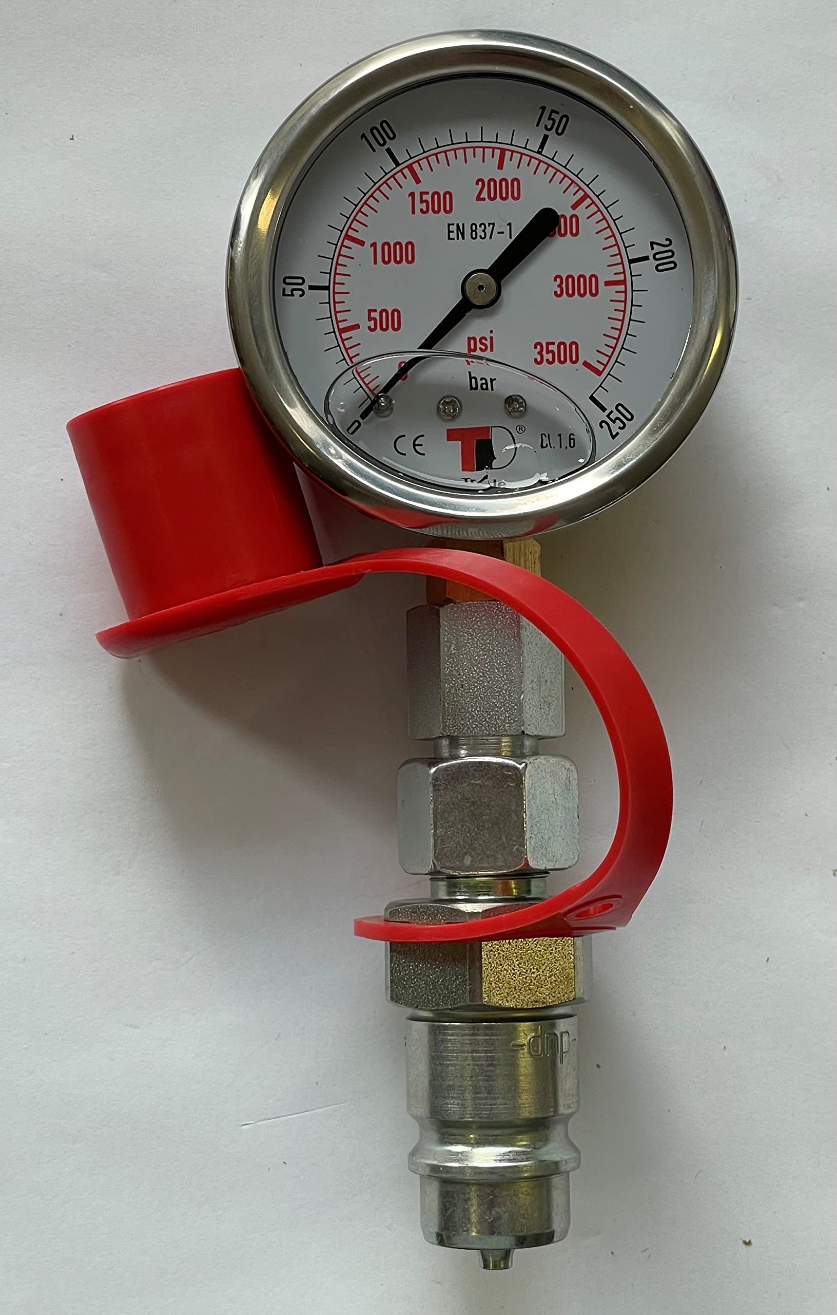 Hydrauliktester Druckprüfer Drucktester Testgerät Manometer 250 Bar Stecker BG3 Hydraulikprüfgerät für Hydraulische Anlagen