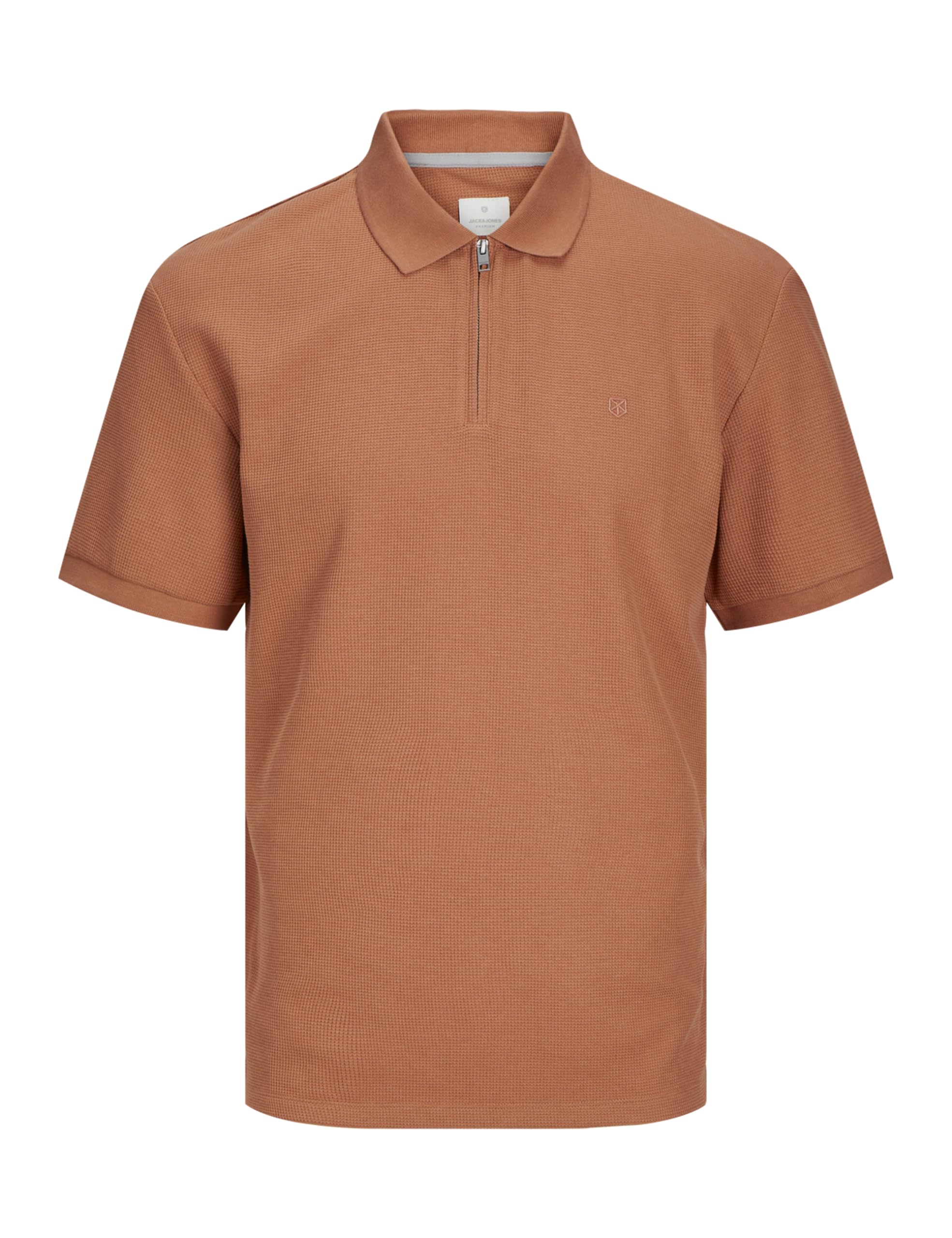 JACK & JONES Jprccjohnny Half Zip SS Polo SN, Sunburn., M