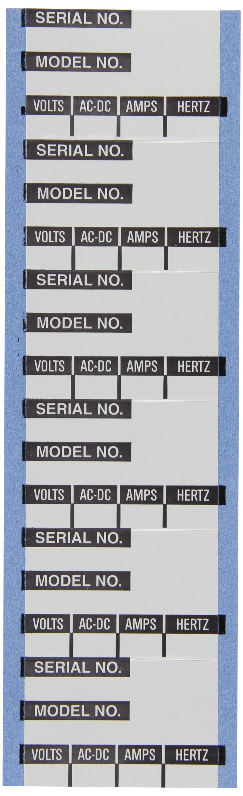 Cinta de aluminio para identificación de cables Brady AF-S2-PK negro sobre plata 2