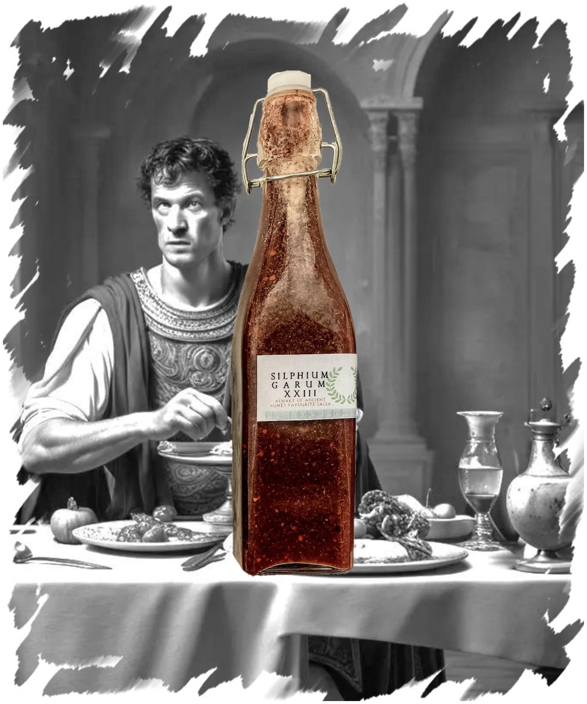 Silphium Garum XXIII remake of ancient roman salsa combinada con chiles mexicanos, 500 ml