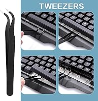 Vista 6 de cobee Kit de herramientas para quitar teclas, 6 piezas, interruptor de teclado, extractor de teclado, juego de limpieza de teclas, herramienta