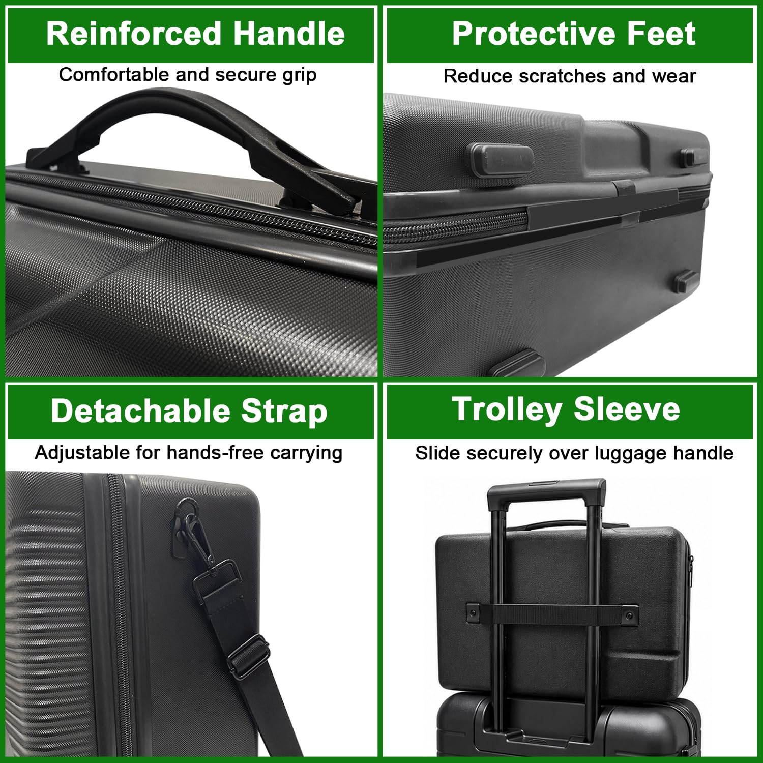 Étui de transport pour Xbox Series X, compatible avec console/manettes/casque/jeux et autres accessoires - Étui de protection avec coque rigide et mousse personnalisée pour le rangement (style Xbox