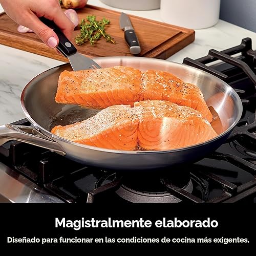 Miniatura 2 de Ninja EverClad C99007 - Juego de ollas y sartenes de acero inoxidable, 7 piezas, todas las estufas e inducción, apto para horno hasta 600 F, triple