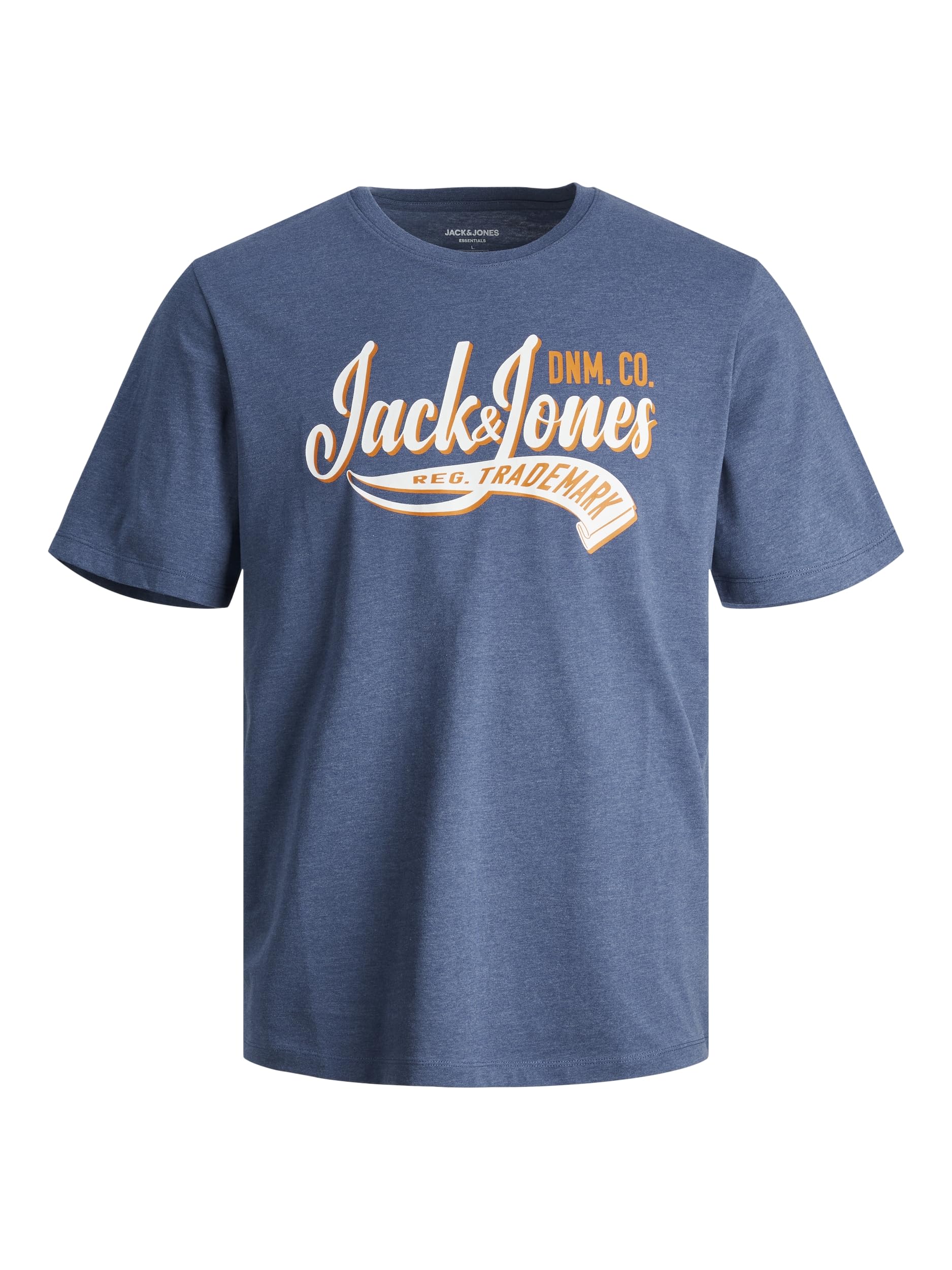 Jack & Jones Jjelogo Tee Ss O-neck 2 Col Ss24 Sn, Camiseta Hombre, Ensign Blue/Melange, M