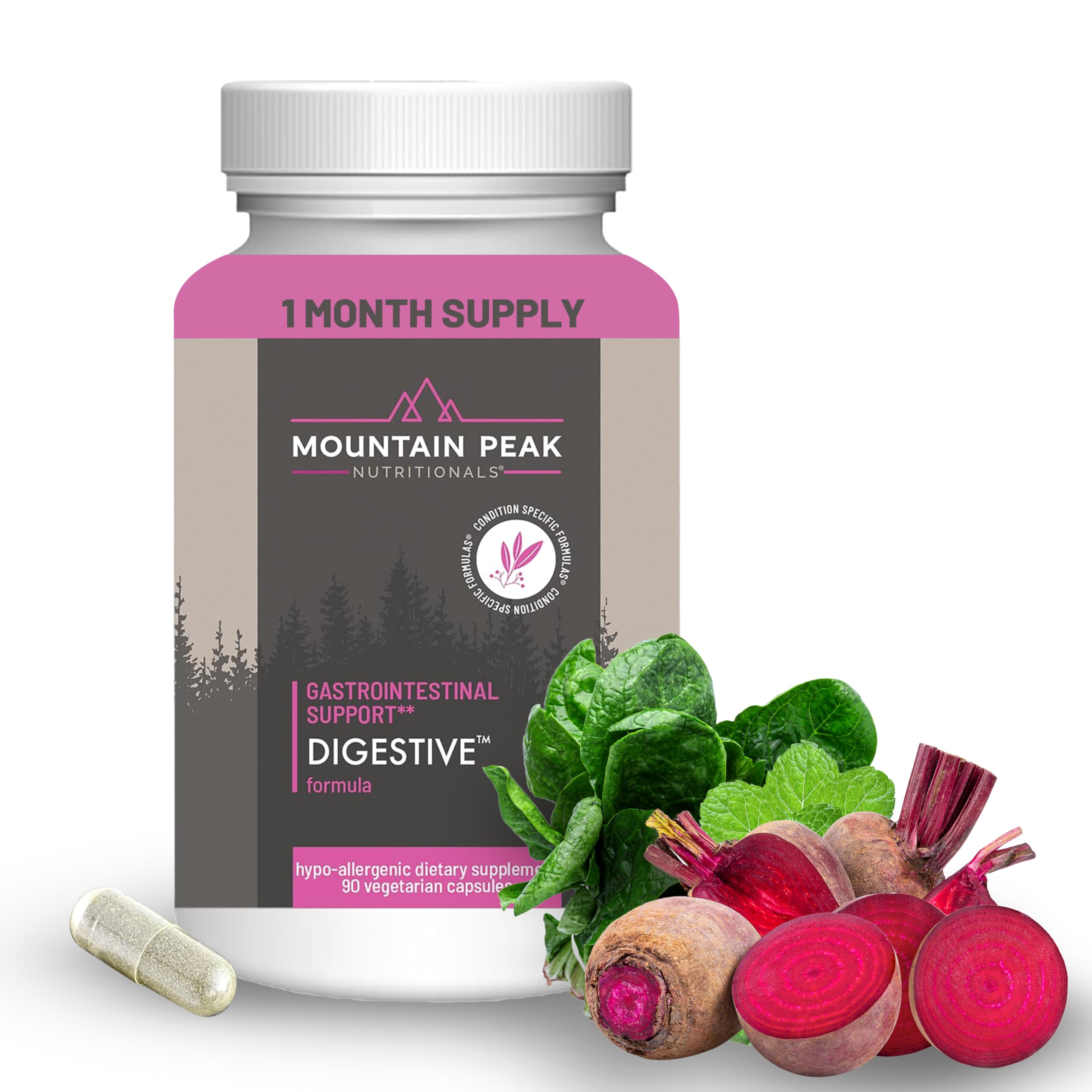 Mountain Peak Nutritionals Digestive Enzymes & Probiotics 12-Strain 90ct 90 Count (Pack of 1)