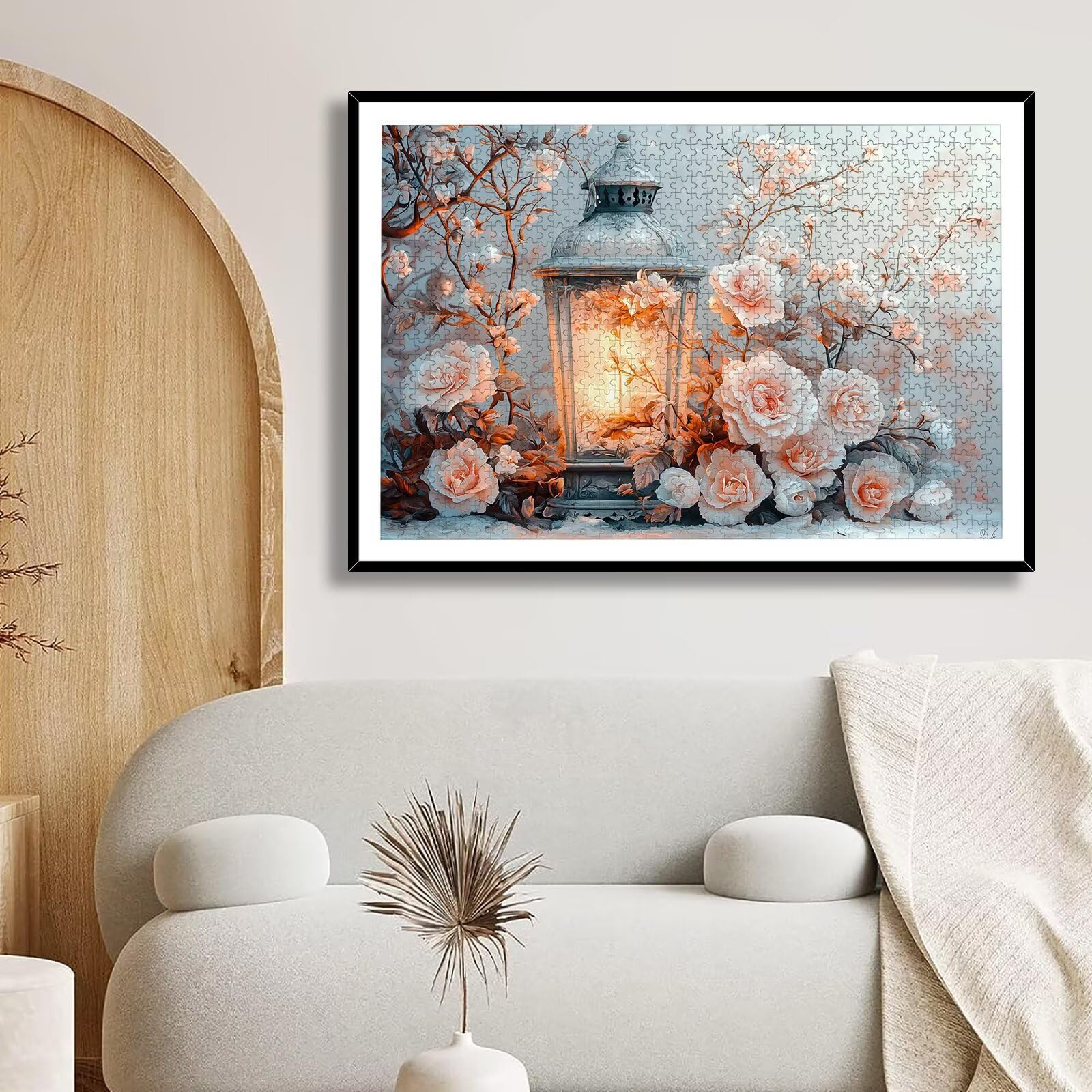 Puzzle 5000 sztuk dla dorosłych dzieci, puzzle z drewnianym kwiatem dla dorosłych, wymagające różowe łamigłówki, rodzinne gry edukacyjne, łamigłówki z pudełkiem do dekoracji domu, prezent dla kobiet i