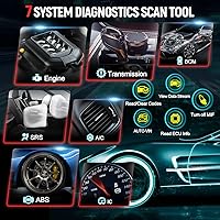 Vista 2 de Thinkscan Plus S7 OBD2 Scanner, Car Diagnostic Scanner for Engine ABS Airbag Transmission AC BCM IC, Code Reader Automotive Diagnostic Scan Tool SRS