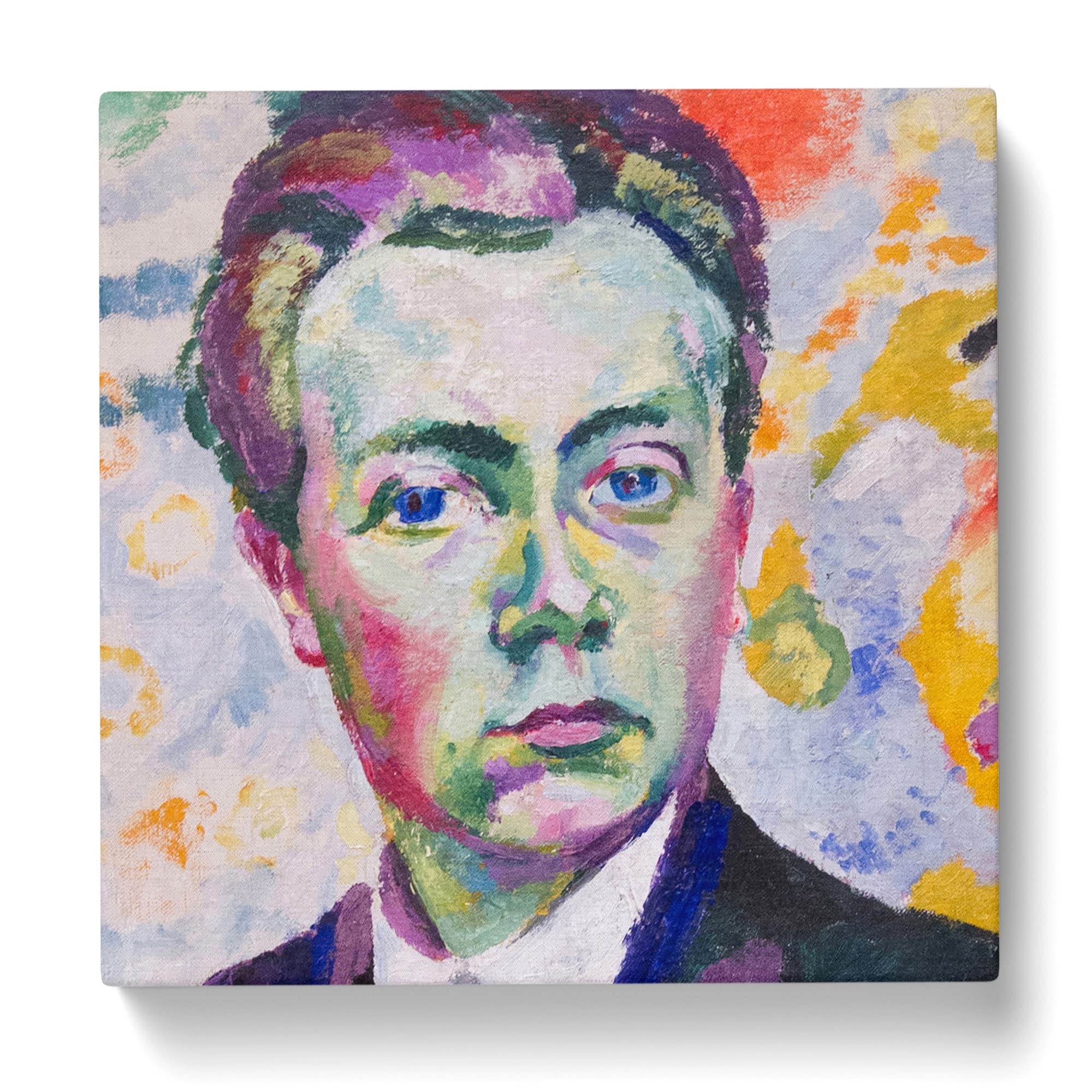 Robert Delaunay Self Portrait by Robert Delaunay Canvas Print, Mixed, 35L x 35W cm - Image 3