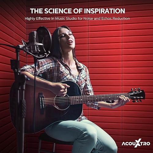 Miniatura 8 de Paneles acústicos de 2 pulgadas que absorben el sonido, paneles de pared de espuma insonorizados con adhesivos, paneles de espuma amortiguadores de