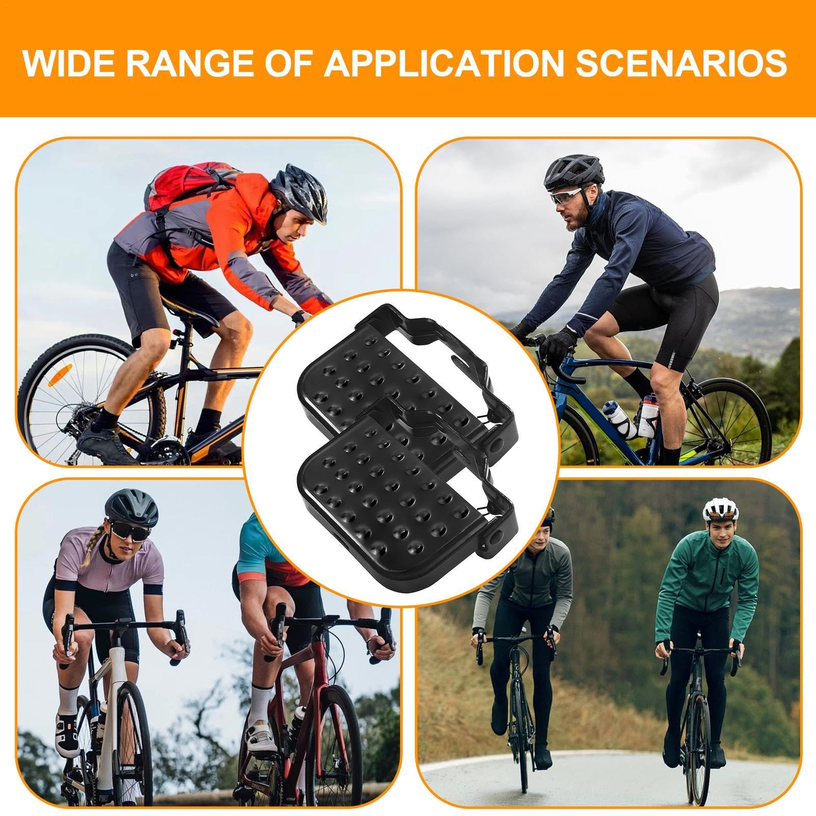 Binnan 1paire Pédales Arrière De Vélo, Mini Pédales Arrière De Vélo, Repose-Pieds De Vélo, Accessoires De Vélo