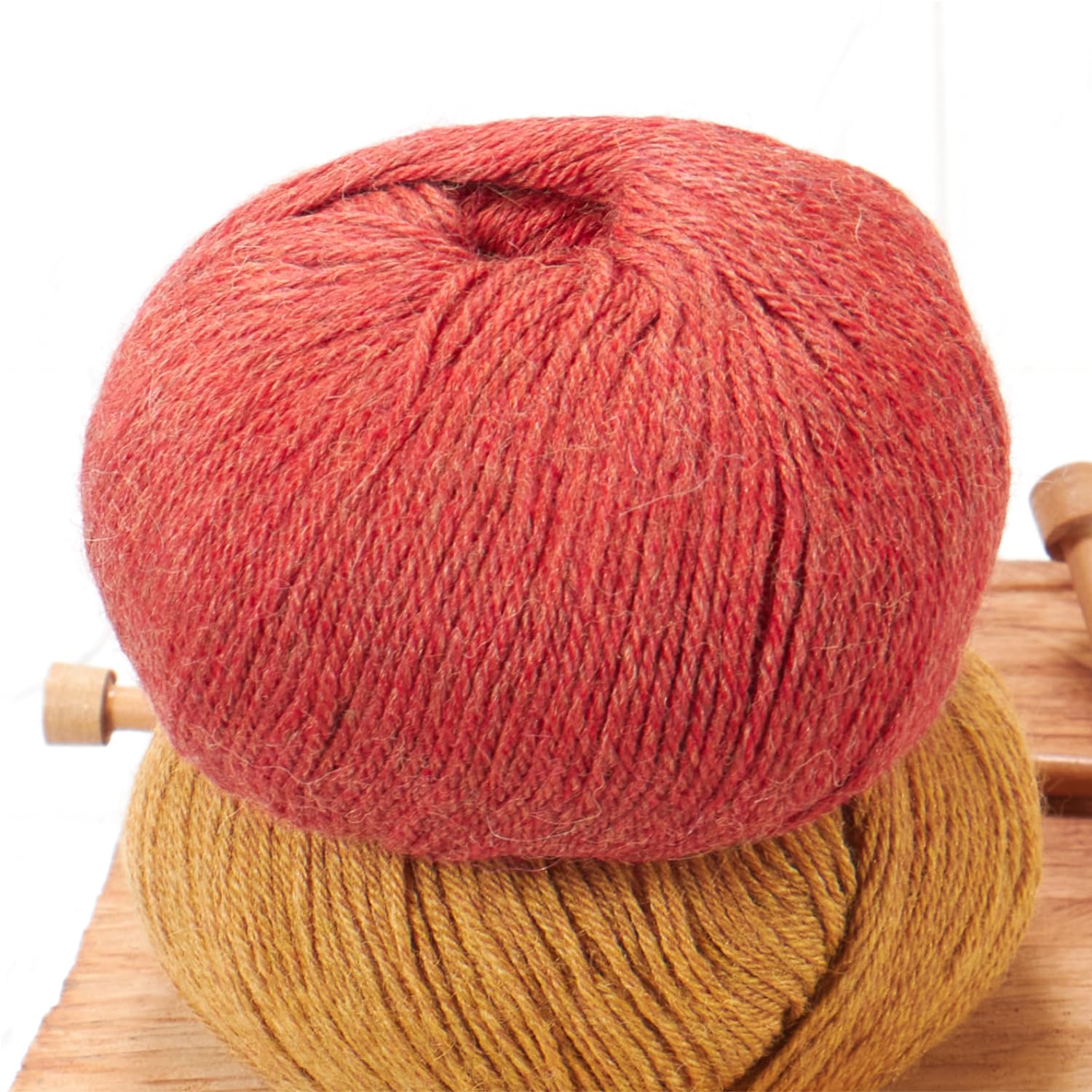 100% lana di alpaca in più di 50 colori (non punge), set da 300g (6 x 50g), lana di baby alpaca morbida per maglieria e uncinetto in 6 spessori di filato - Gomitoli lana arancio (heather)