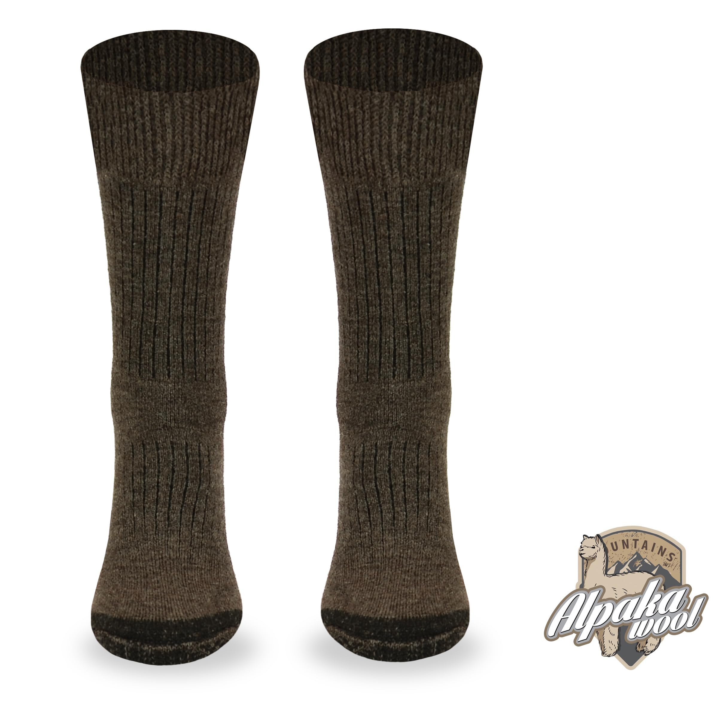 COMODO TECHNICAL SOCKS - Chaussettes sans pression - Laine mérinos et alpaga - Hiver, chaudes, confortables, respirantes, pour un usage quotidien, résistantes -
