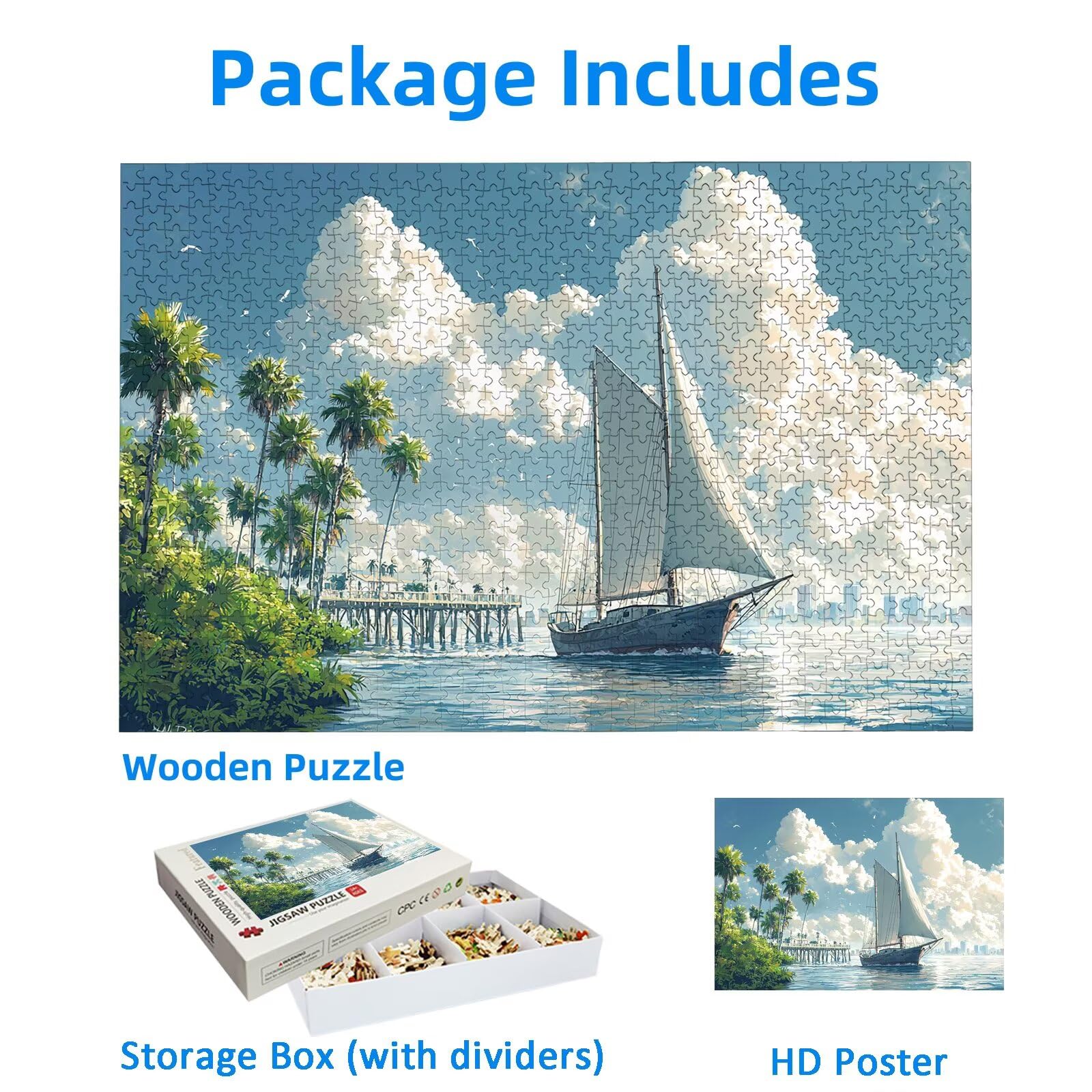 Puzzle 1500 elementów, 1500 elementów, dla dorosłych, krajobraz, drewniane puzzle dla dorosłych, trudne puzzle dla całej rodziny, drewniane puzzle do dekoracji pokoju, prezenty, -3130