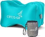 Circa Air Oreiller gonflable de genou pour les sleeps latéraux, Oreil de genou de voyage entre les jambes pour dormir, Orthopédie Sciatica Pain Relief Oreillon, Orée de jambe pour les articulations de hanche et le soutien du sommeil