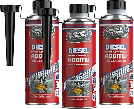 Syprin Original Diesel Additiv Kraftstoffzusatz Fur Dieselmotoren Dieselsysteme I Dieseladditiv Kraftstoffadditiv Injektoren Injektor 3x 250ml Amazon De Auto Motorrad