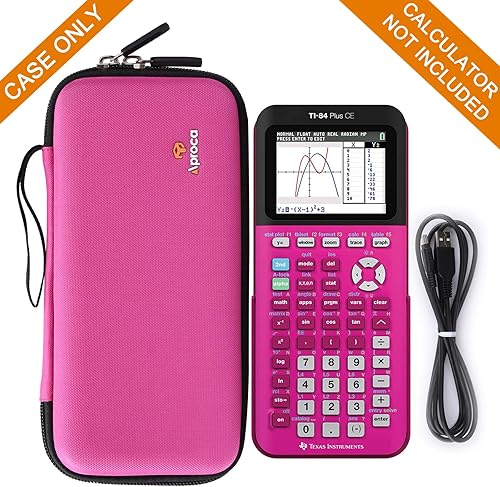 Miniatura 57 de Aproca Funda para calculadora compatible con Texas Instruments TI-84 Plus CE/TI-84 Plus/TI-83 Plus/TI-89 Titanio/TI-85 / TI-86 Calculadora gráfica a