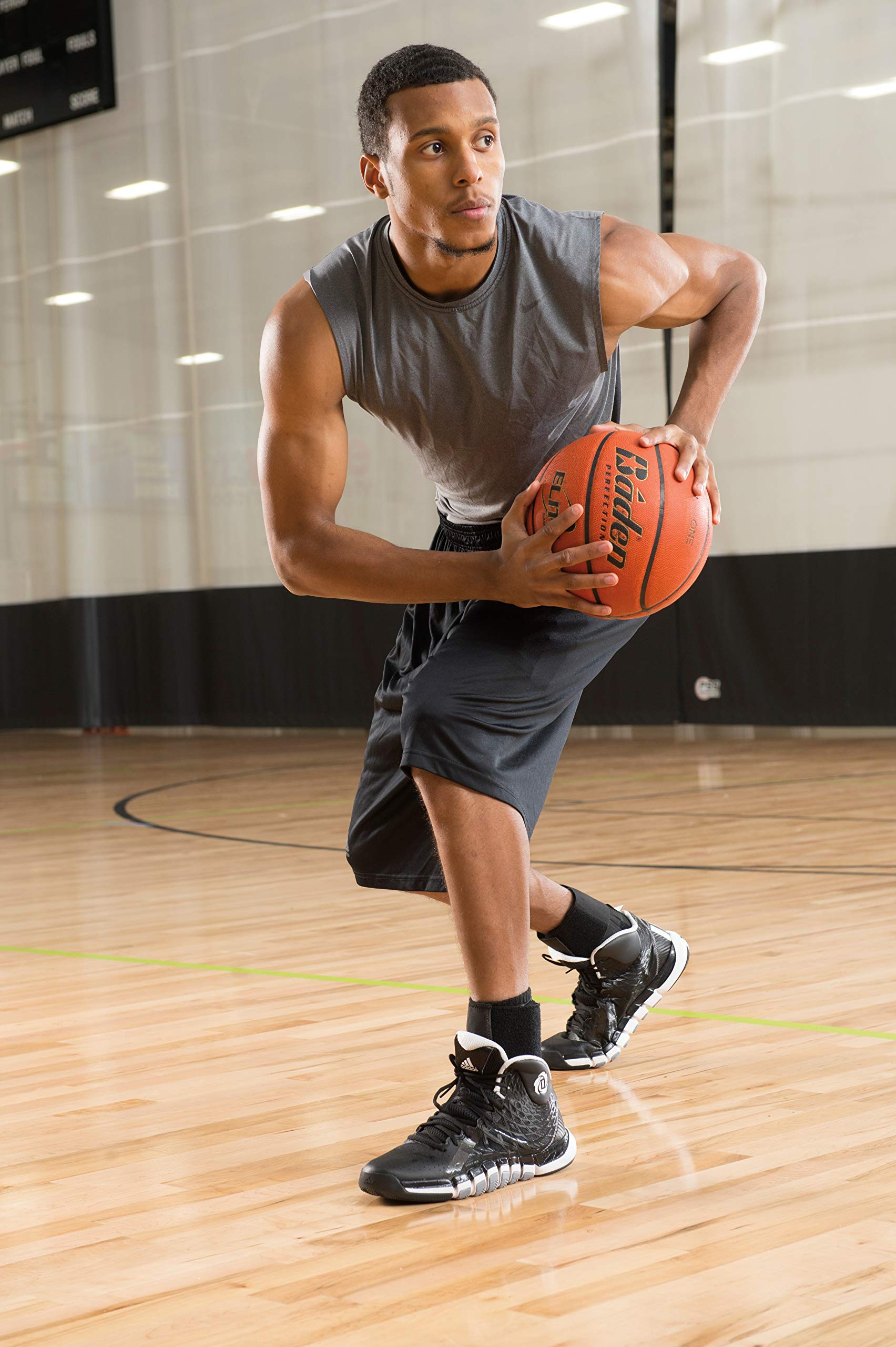 United Ortho US8839 Sport-fit Ankle Brace, 2XL, Black