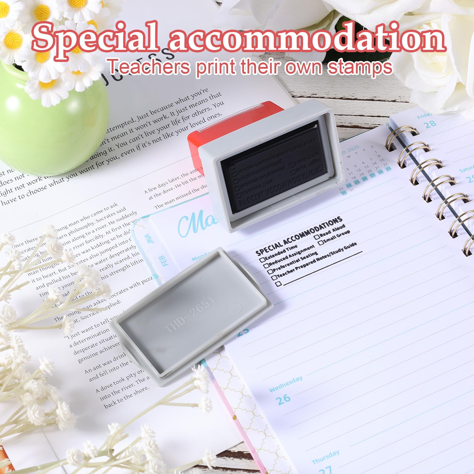Modification Stamp Classroom Grading Tool Special Accommodations Self-Inking Stamp ...