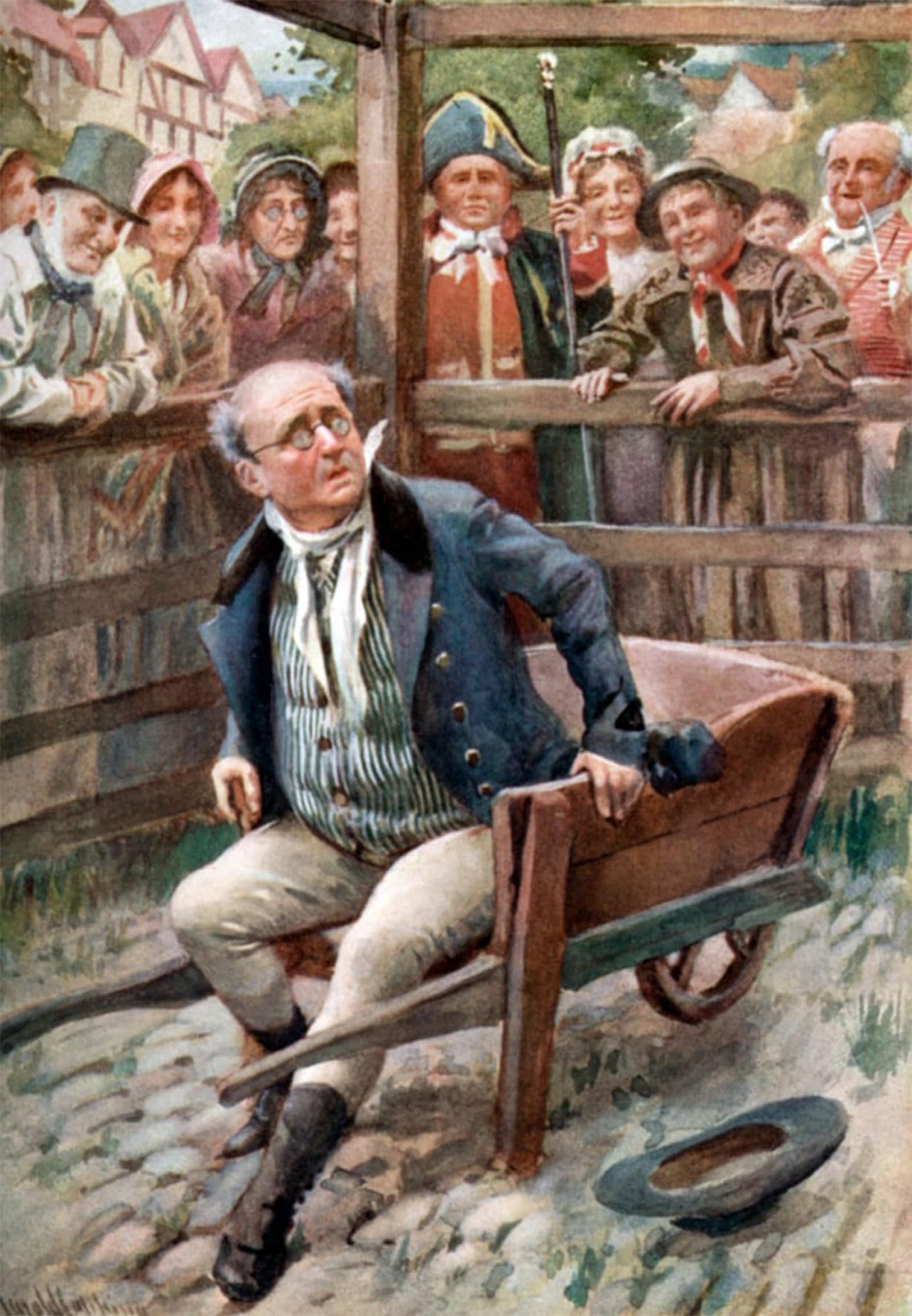 ARTXLXXBN Famous Prints Artwork Pictures Poster Painting Art Charles Dickens the Pickwick Papers by Harold Copping Artwork Landscape Pictures for Home Decor 60x90cm