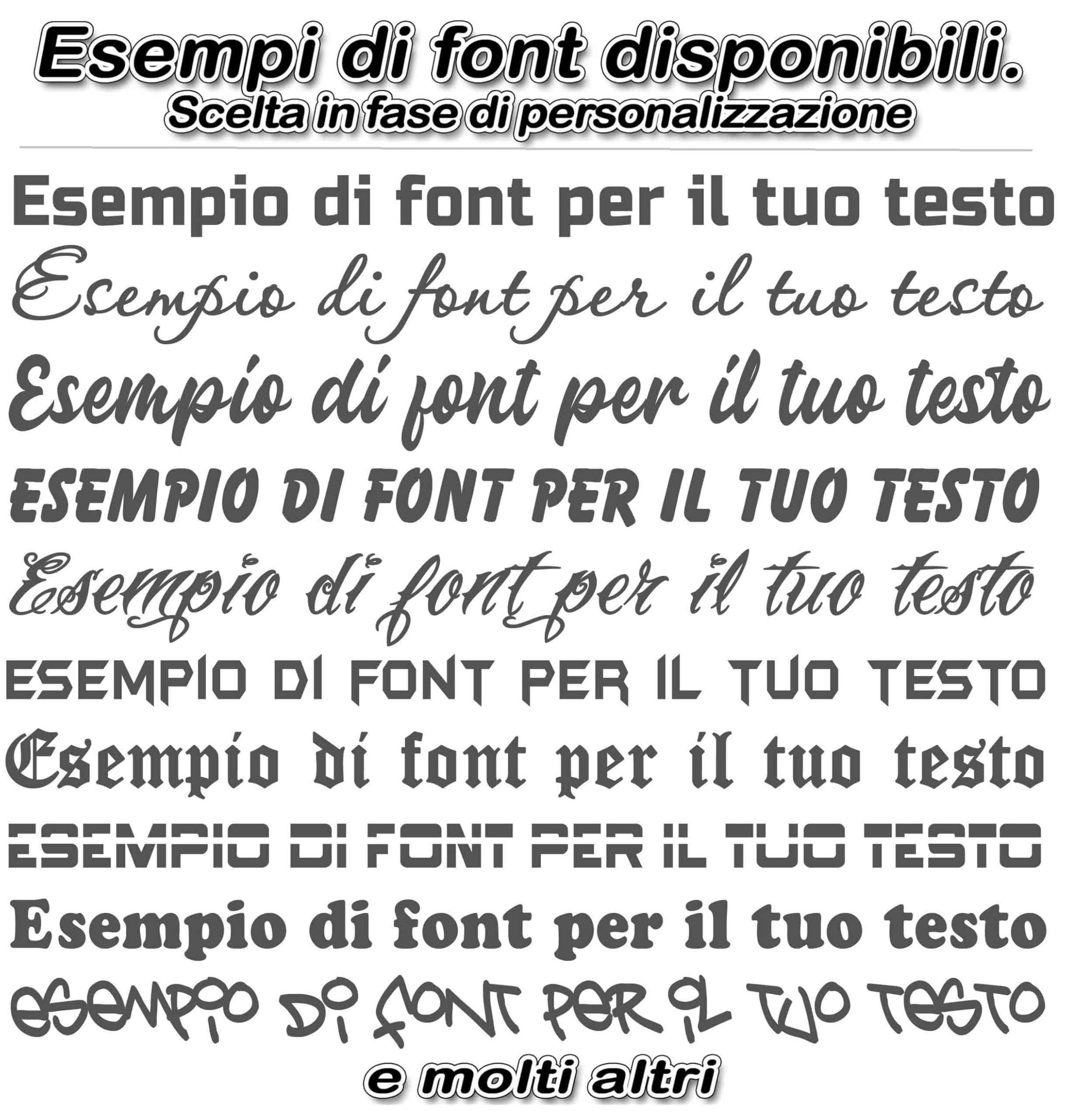 Adesivi personalizzati per auto e moto – Adesivo tuning racing scritta nome – Sticker decorativi impermeabili con testo personalizzato