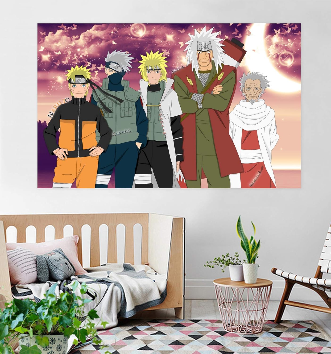 amazon com 3d wall sticker for naruto 341 japan anime wall stickers vinyl wall murals print art self adhesive large wall stickers us romy vinyl no glue removable 16 7 x 16 7 42x42cm wxh