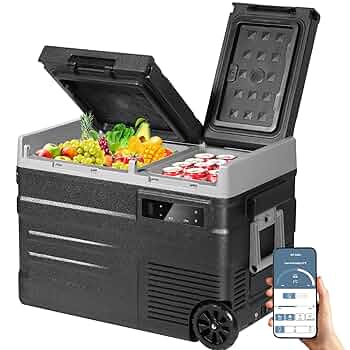 ELECAENTA ポータブル冷蔵庫 Amazon.co.jp: ELECAENTA ポータブル冷蔵庫 バッテリー付き 40L