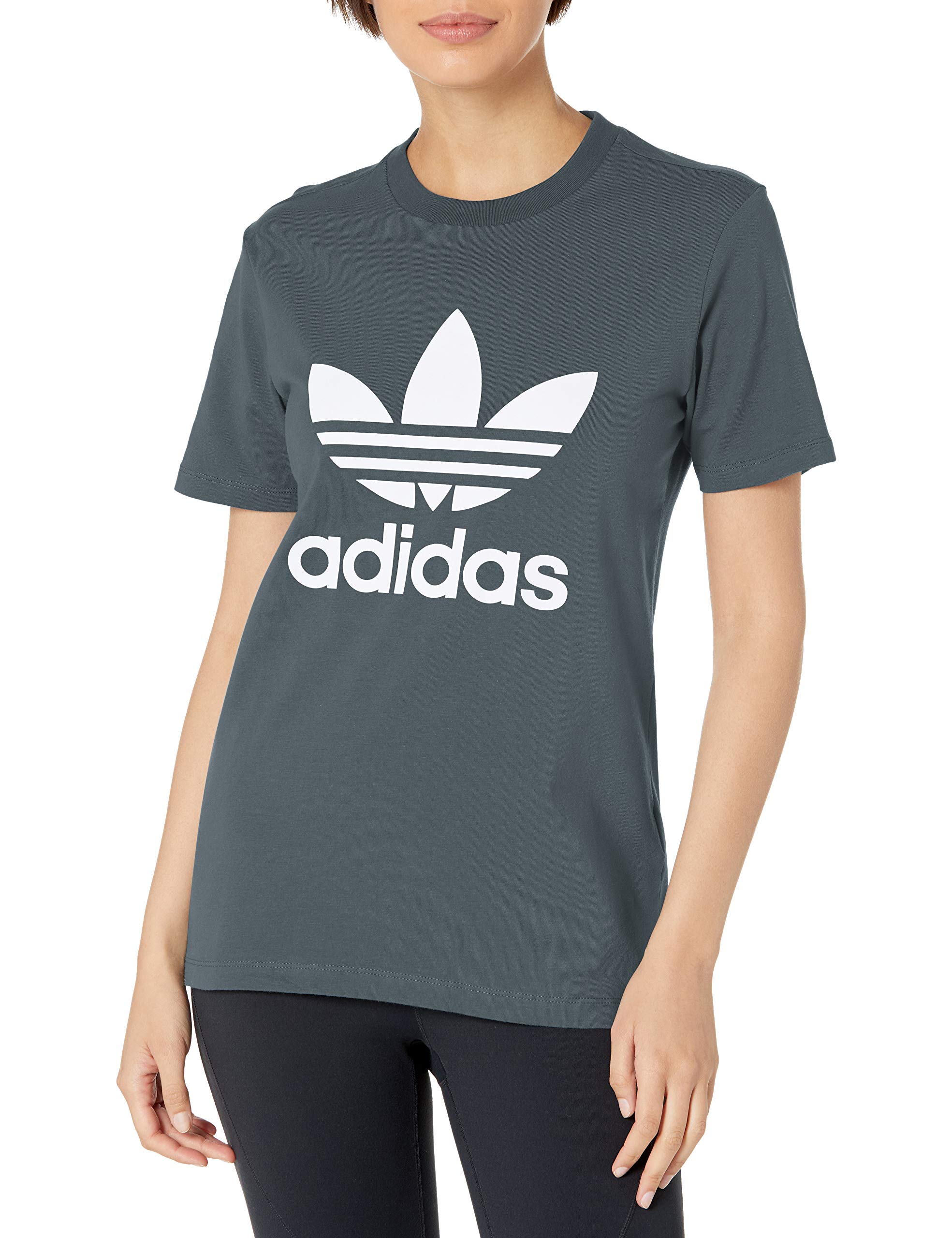 adidas Originals Men's Trefoil T-Shirt White/Easy Yellow Small — view 17