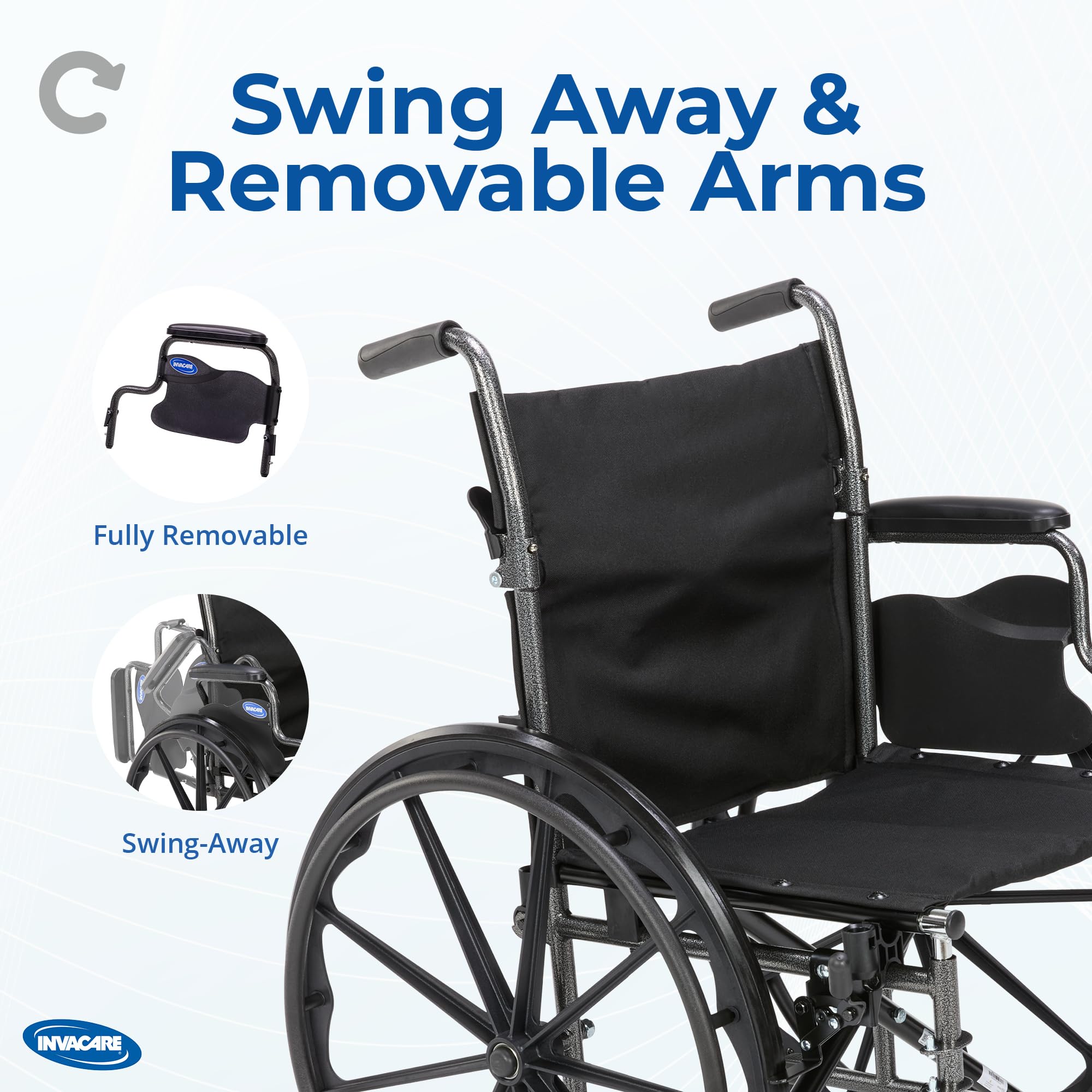 Compact Folding Wheelchair - Invacare -4