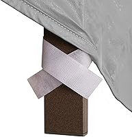 Vista 3 de Protective Covers Funda de mimbre resistente a la intemperie para sofá de 3 asientos, gris, grande