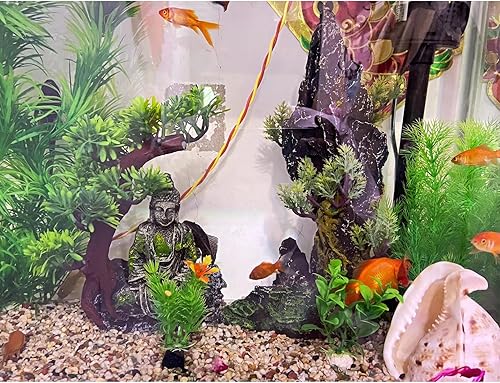 Miniatura 6 de Decoraciones para peceras, accesorios de acuario, decoraciones de acuario de resina, escondite de cueva de peces Betta, accesorios animados y