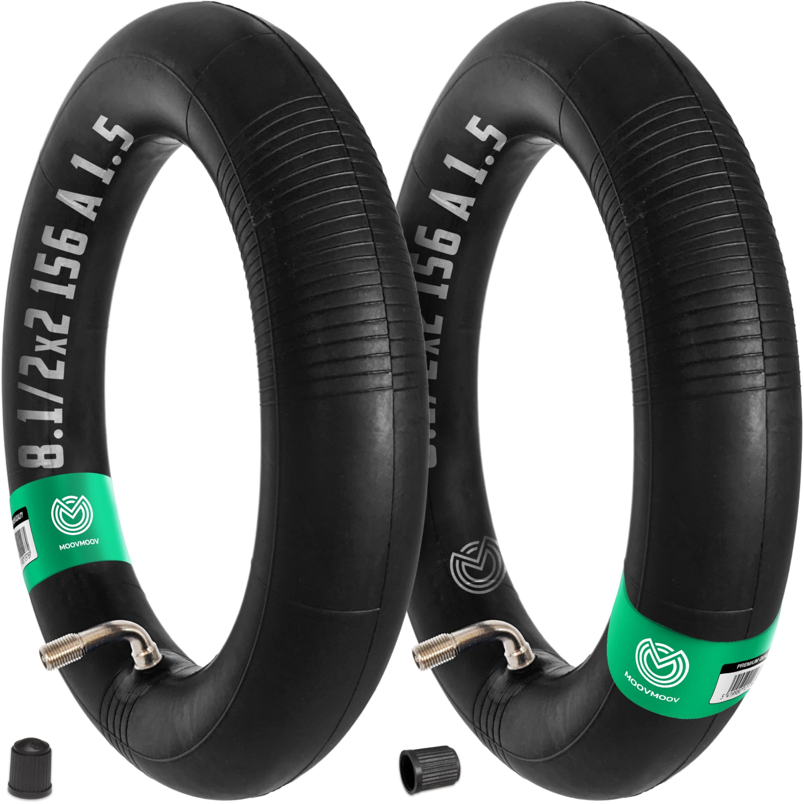 MOOVMOOV - 8 1/2x2-156 A 1.5 Inner Tubes Bent Valve 110/90 - For Dualtron Mini Electric Scooter - Speedway Leger - Kugoo KuKirin G2 Pro - 8.5x2 Inch Inner Tube for Inflatable Tire: 28052262-image-40