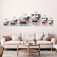 Vista 4 de 3dRose Museum Grade Canvas Wrap - Outline of Scotland with the Sinclair clan family tartan. Creative Studios Scottish Tartans