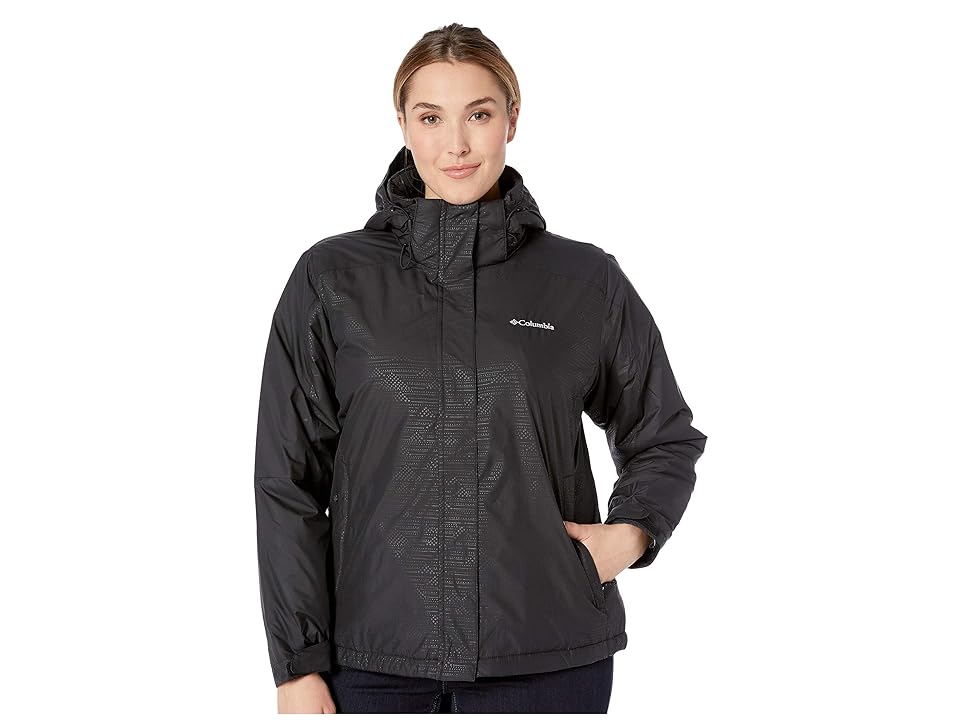 

Columbia Plus Size Gotcha Groovintm Jacket (Black Emboss 2) Women's Coat