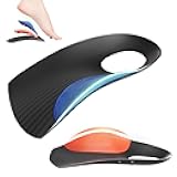 3/4 Removable High Arch Support Shoe Inserts, Orthopedic Insoles for Plantar Fasciitis Relief, Standing All Day Pain Relief, Knee Pain, Over-Pronation, Shoe Insoles for Men & Women - XL(Men's10-12.5)