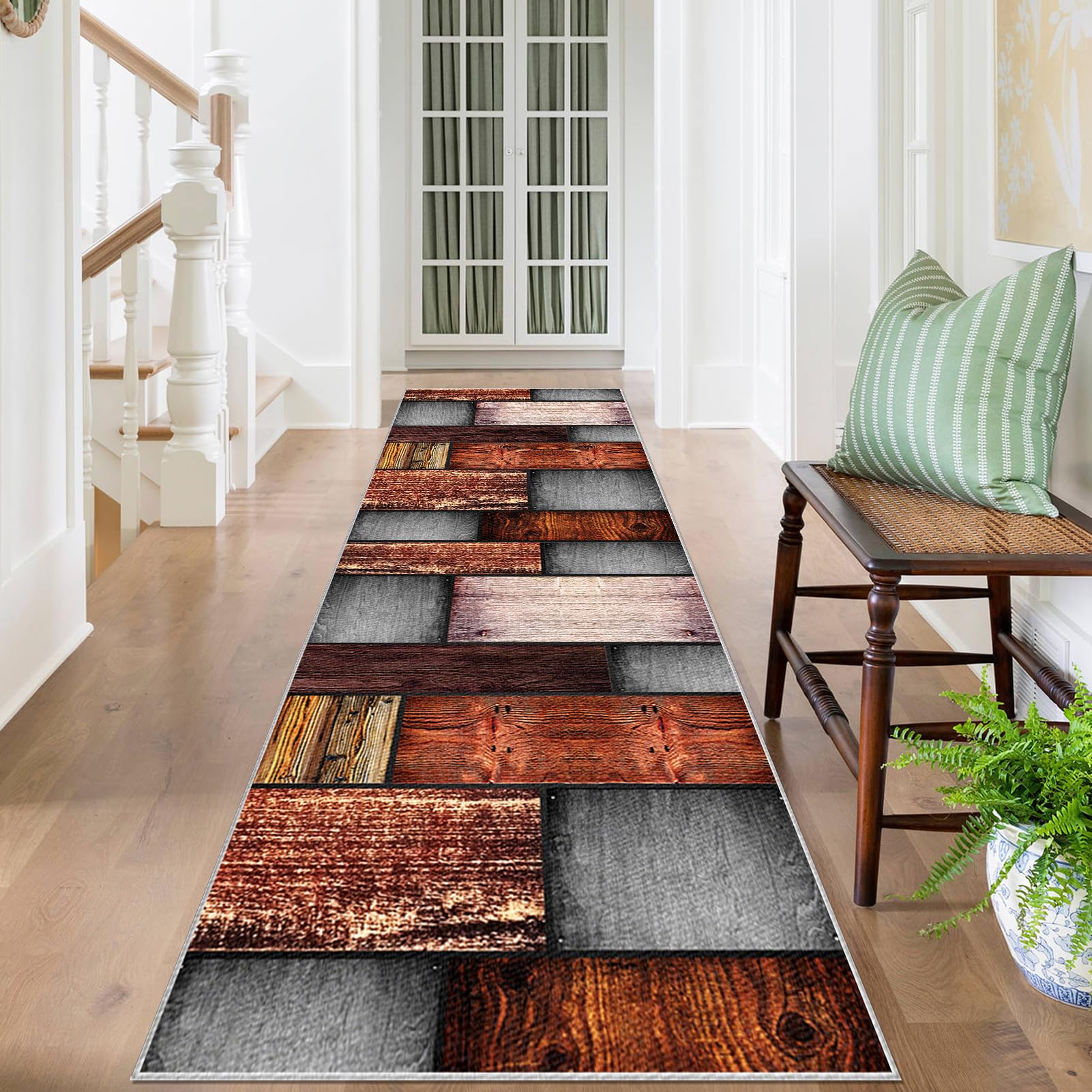 Dywan do przedpokoju długi 70 x 250 cm antypoślizgowy dywanik chodnik dywaniki nadające się do prania dywan kuchnia chłonny zmywalny dywan przedpokój wejście do korytarza kuchnia drzwi salon sypialnia