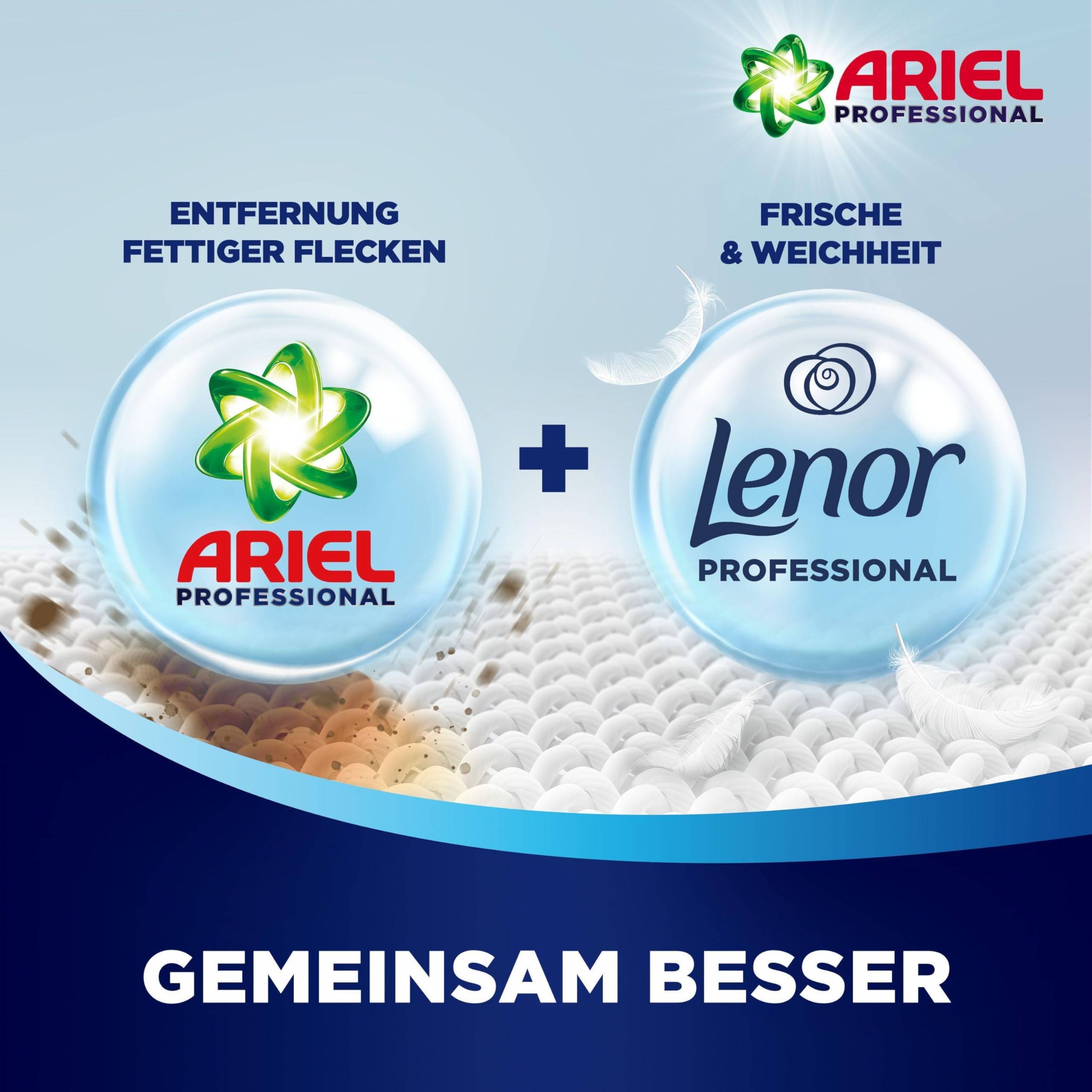 Ariel Professional Flüssigwaschmittel Waschmittel Color+, bekämpft alle Arten von Fettflecken, für den professionellen Gebrauch