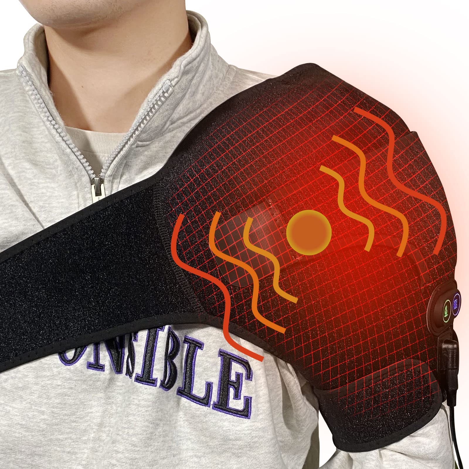 Buy Shoulder Heating Pad with Vibration Massage for Arm Shoulder Pain