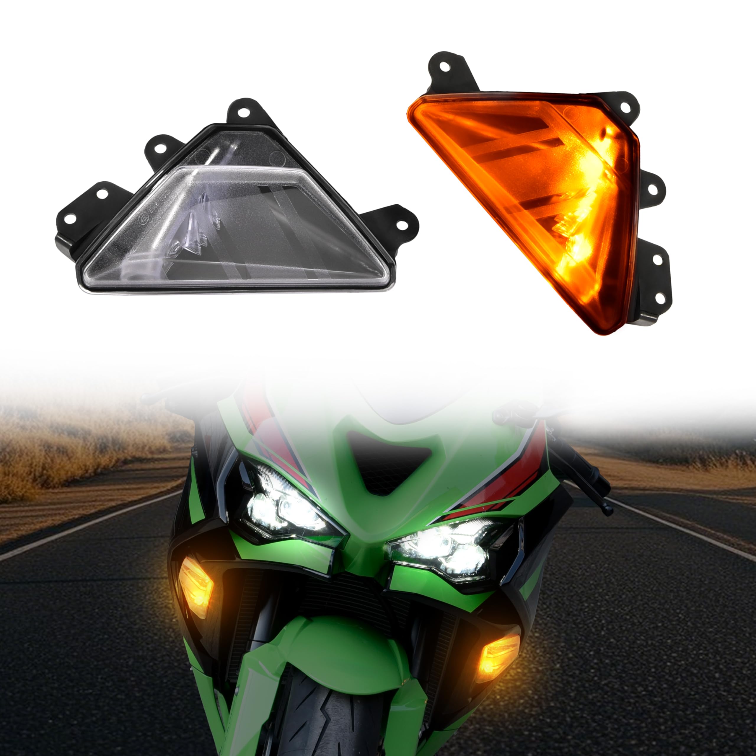 カラ―のランプ Amazon.com: VEISUTOR LED Front Turn Signal Indicator Light