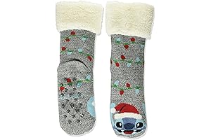 Disney Lilo & Stitch Christmas Stitch Holiday Cozy Warmer Socks
