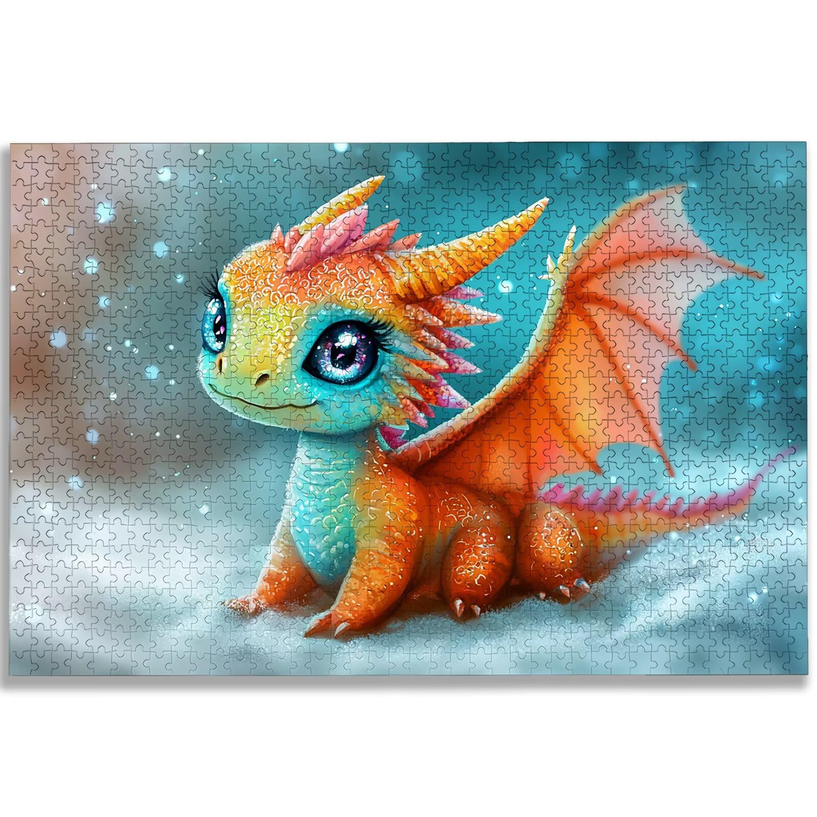 Puzzle 2000 Pezzi per Adulti, Puzzle Dragoncello2000 Pezzi Arte per Adulti e Ragazzi, Misura: 100x70 cm, Puzzles Carino in Legno Impegnativi, Puzzles per Idea Regalo Donna, Decorazioni Casa, -3236
