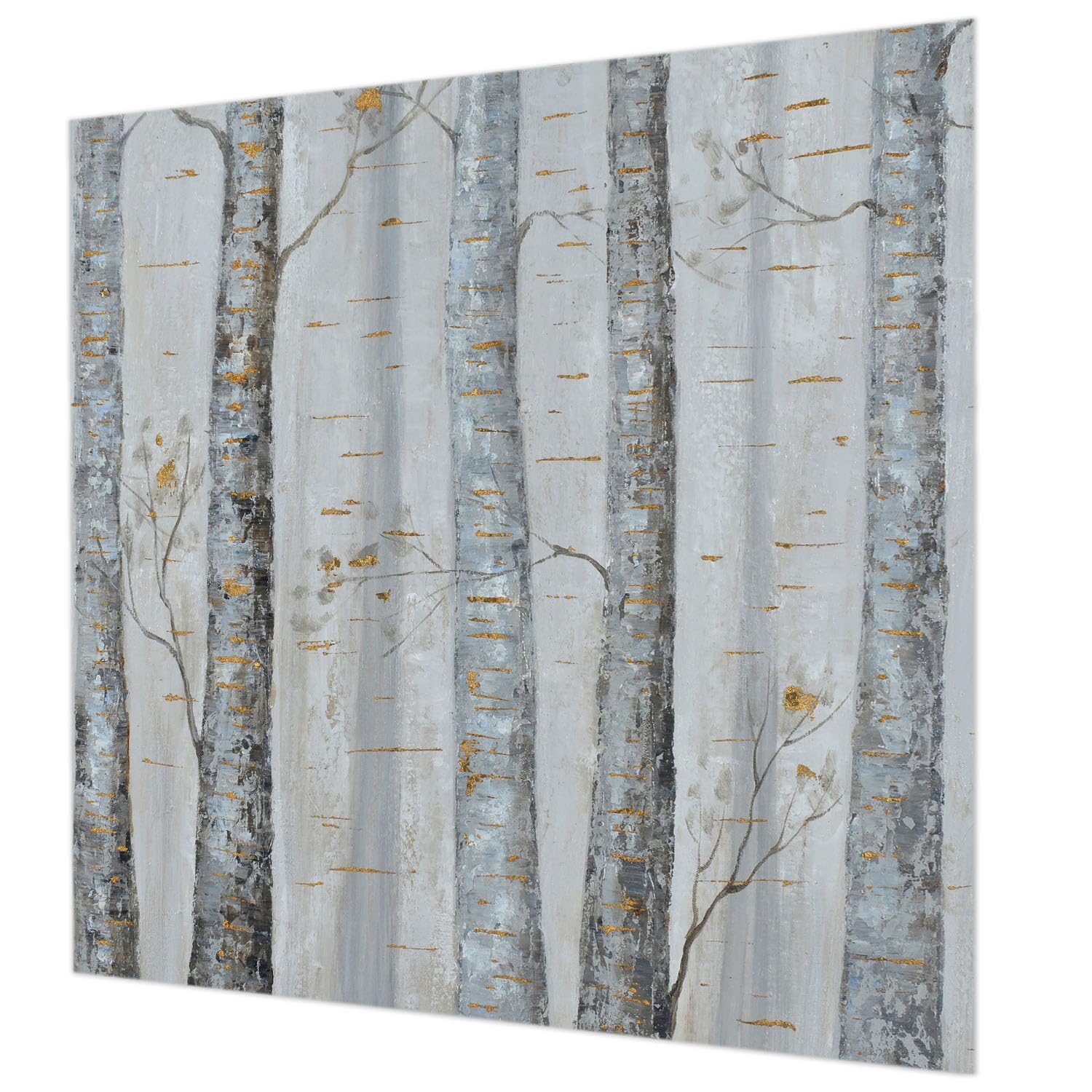 Décor mural intissé bouleaux 250x250 cm pour masquer les défauts du mur