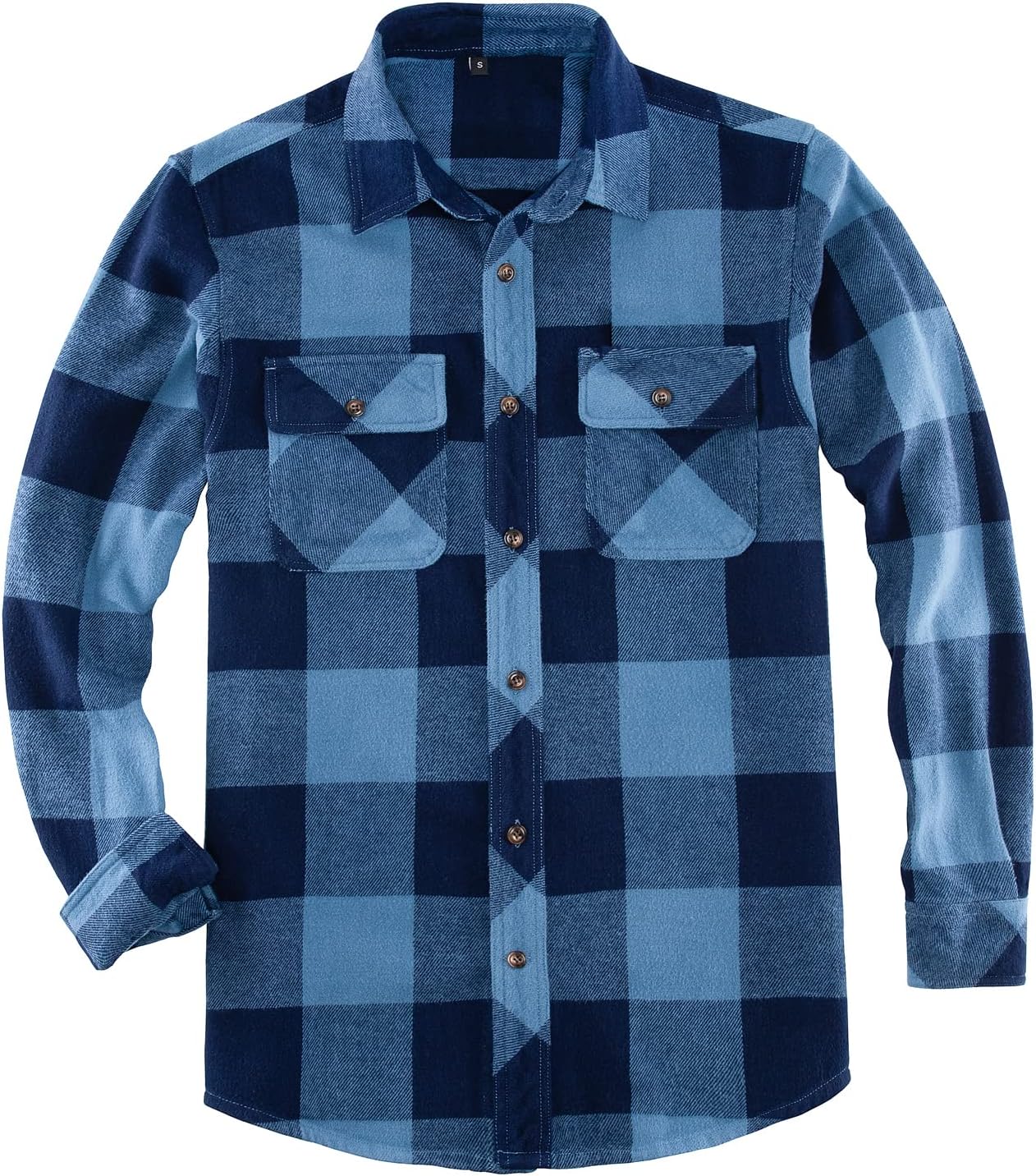 Men's Heavyweight Buffalo Plaid Flannel Shirt Casual Button Down Brushed Flannel Shirts,100% Cotton - Image 6