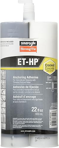 Simpson Strong-Tie ET-HP22-N - Adhesivo de anclaje epoxi de 22 oz con boquilla