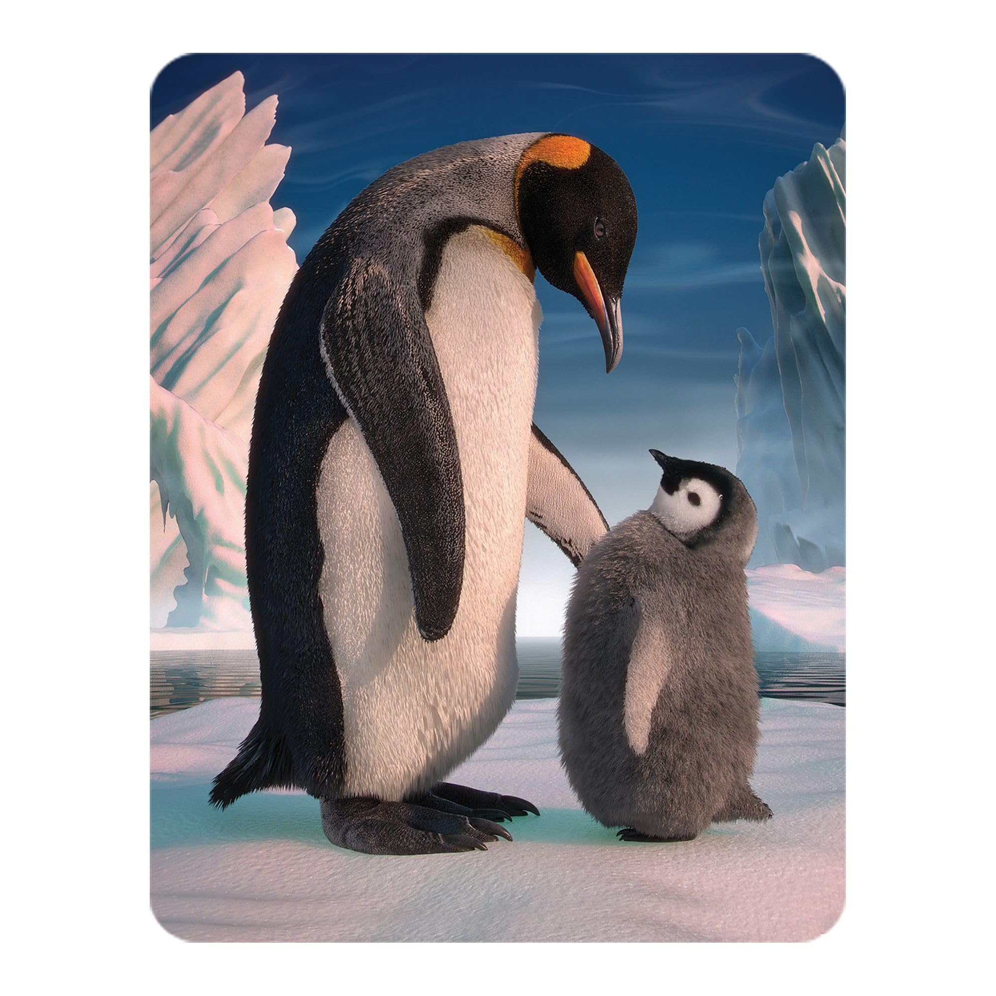 3D LiveLife Magnet - Penguin Son from Deluxebase. Lenticular Animal Fridge Magnet. Decorative 3D Penguin Flat Magnets. Cute Small Magnets for Fridge, Dishwasher and Whiteboard.