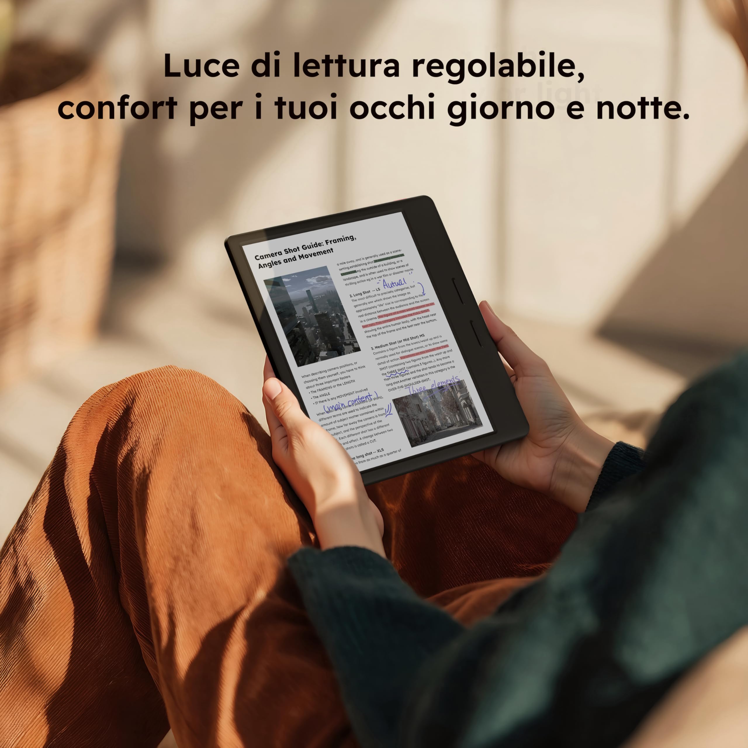 Ocean C - Lettore di eBook a colori da 64 GB + 4 GB, supporta la scrittura a mano, tablet in carta E-Ink a colori da 7 pollici con batteria a lunga durata per lettura e scrittura (penna stilo