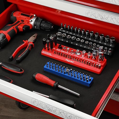 Miniatura 7 de Mayouko Organizador Magnético de Accesorios para Dados, Bandeja Magnética para Puntas, Sostiene Adaptador de Dados, Junta Universal, Brocas,